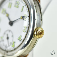 Silver Trench Watch with Articulated Lugs - Vintage Watch Specialist