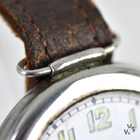 Silver Trench Watch with Articulated Lugs - Vintage Watch Specialist