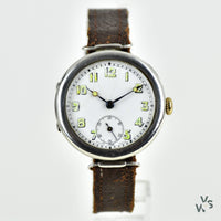 Silver Trench Watch with Articulated Lugs - Vintage Watch Specialist