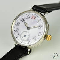 Silver Trench Watch - Z.W. Co Case #10143 - Vintage Watch Specialist