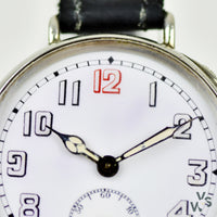 Silver Trench Watch - Z.W. Co Case #10143 - Vintage Watch Specialist