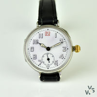 Silver Trench Watch - Z.W. Co Case #10143 - Vintage Watch Specialist