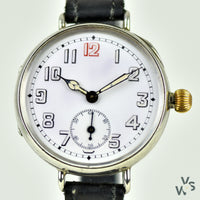 Silver Trench Watch - Z.W. Co Case #10143 - Vintage Watch Specialist