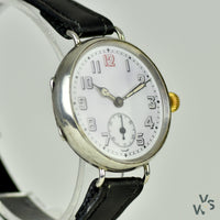 Silver Trench Watch - Z.W. Co Case #10143 - Vintage Watch Specialist