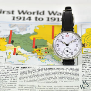 Silver Trench Watch - Z.W. Co Case #10143 - Vintage Watch Specialist
