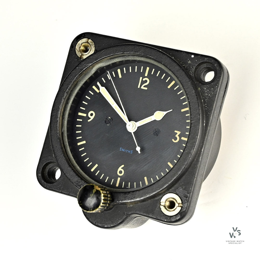 Lockheed Martin Clock Smiths Military Aircraft Cockpit Clock - Post War - Dated 1953 - Ref 6 ...