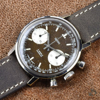 Smiths - Two Register Chronograph - Reverse Panda Tropical Chocolate Dial - c.1960s - Vintage Watch Specialist