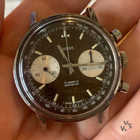 Smiths - Two Register Chronograph - Reverse Panda Tropical Chocolate Dial - c.1960s - Vintage Watch Specialist