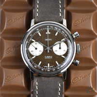 Smiths - Two Register Chronograph - Reverse Panda Tropical Chocolate Dial - c.1960s - Vintage Watch Specialist