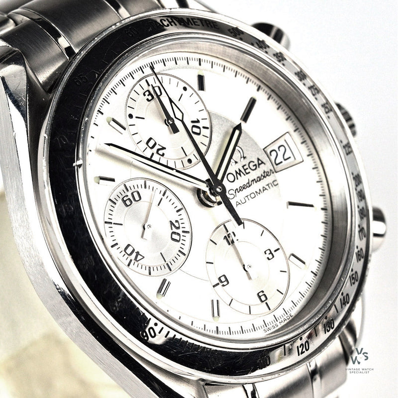 Speedmaster Date Automatic Reduced - Silver Dial - 1999 - Model ref: 3513.30.00 - Vintage Watch Specialist
