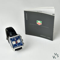 Tag Heuer ’Monaco’ Blue Panda Dial CW2113. circa. 2004. - Vintage Watch Specialist