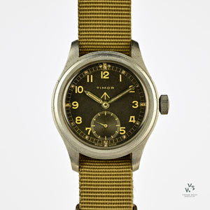 Timor - WW2 - WWW Dirty Dozen Wrist Watch - Military Issued Watch c.1944 - Vintage Watch Specialist