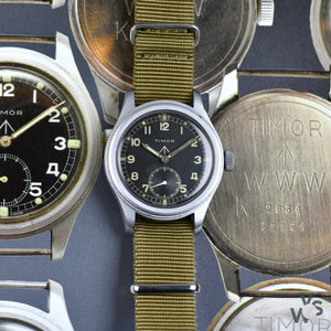 Timor WWW - A World War II Army Issued Military Watch - c.1944 - Known as one of the Dirty Dozen Collection - Vintage Watch Specialist
