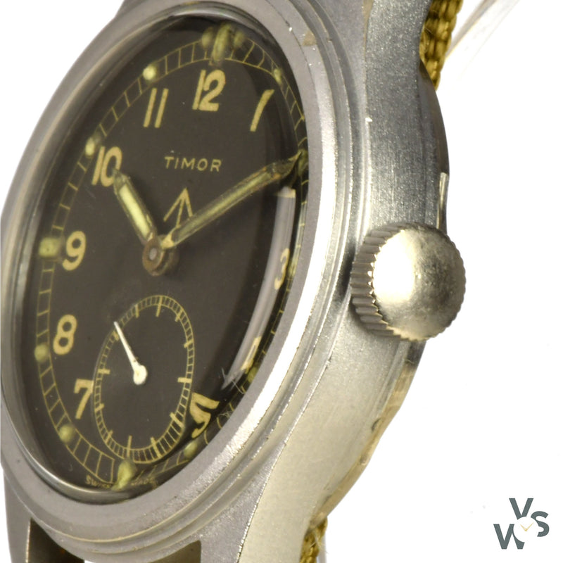 Timor WWW - A World War II Army Issued Military Watch - c.1944 - Known as one of the Dirty Dozen Collection - Vintage Watch Specialist