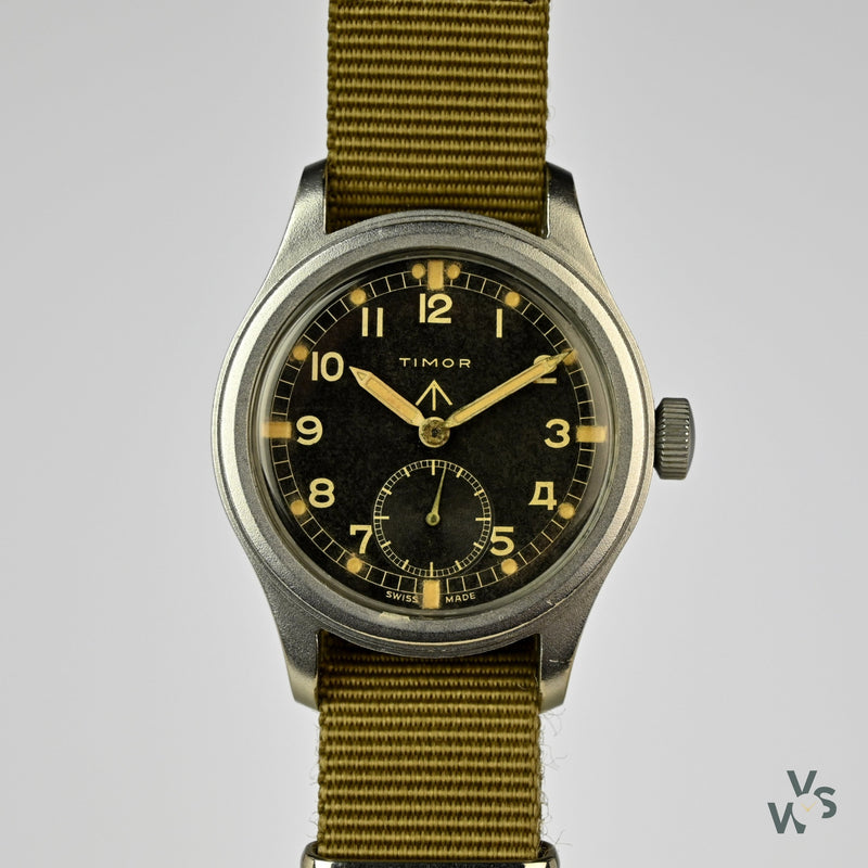 Timor ’www’ Dirty Dozen - Military Issued Watch - c.1945 - Caseback Reference: w.w.w K6297 36197 - Vintage Watch Specialist