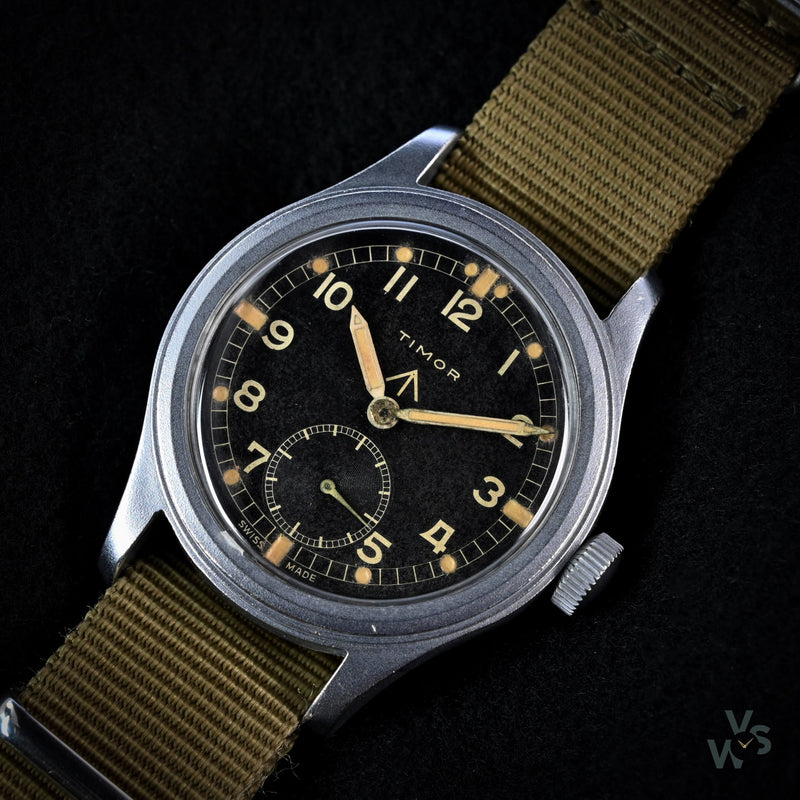 Timor ’www’ Dirty Dozen - Military Issued Watch - c.1945 - Caseback Reference: w.w.w K6297 36197 - Vintage Watch Specialist