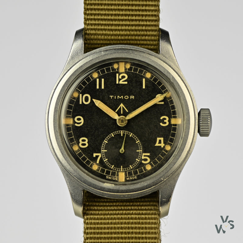timor www dirty dozen military issued watch c 1945 caseback reference w k6297 36197 vintage specialist