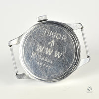 Timor www Dirty Dozen Military Watch - Caseback Reference: WWW K9489 39389 - c.1945 ***SOLD*** - Vintage Watch Specialist