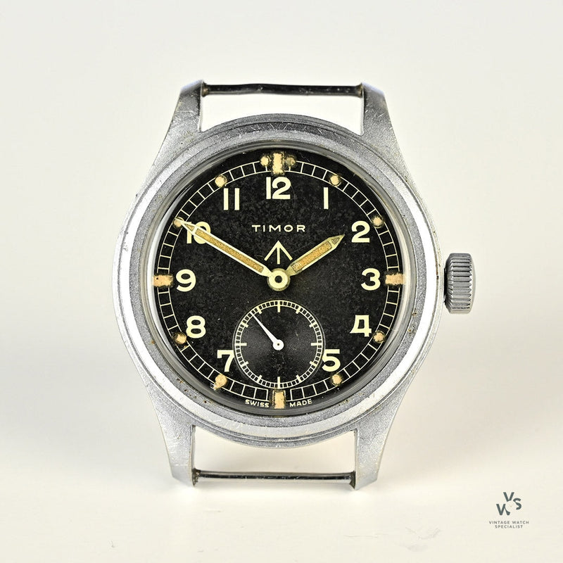 Timor www Dirty Dozen Military Watch - Caseback Reference: WWW K9489 39389 - c.1945 ***SOLD*** - Vintage Watch Specialist