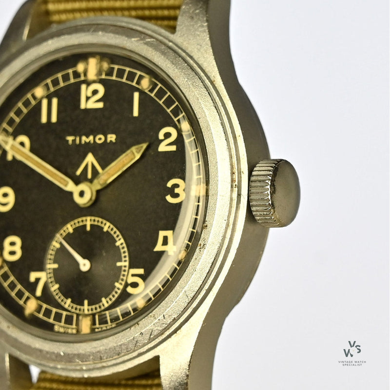 Timor www Dirty Dozen Military Watch - Caseback Reference: WWW K9489 39389 - c.1945 ***SOLD*** - Vintage Watch Specialist