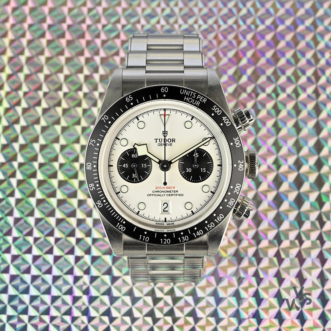 Tudor - Black Bay Chronograph White Panda Dial - Model Ref: 79360N - 2 –  Vintage Watch Specialist