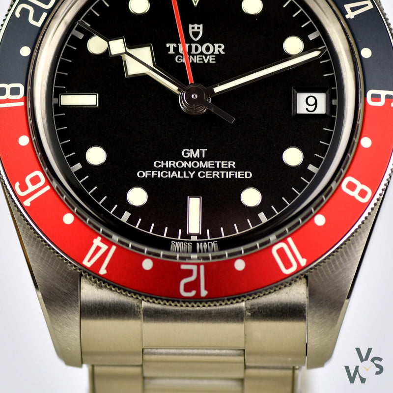 Tudor Geneve Black Bay GMT Pepsi - Ref M79830RB-0001 - Oct. 2020 with Box and Paperwork - Vintage Watch Specialist