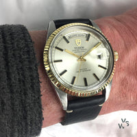 Tudor Oyster Prince Date/Day Automatic Gold and Steel Case (Jumbo) Model Ref: 7019/3 - Vintage Watch Specialist