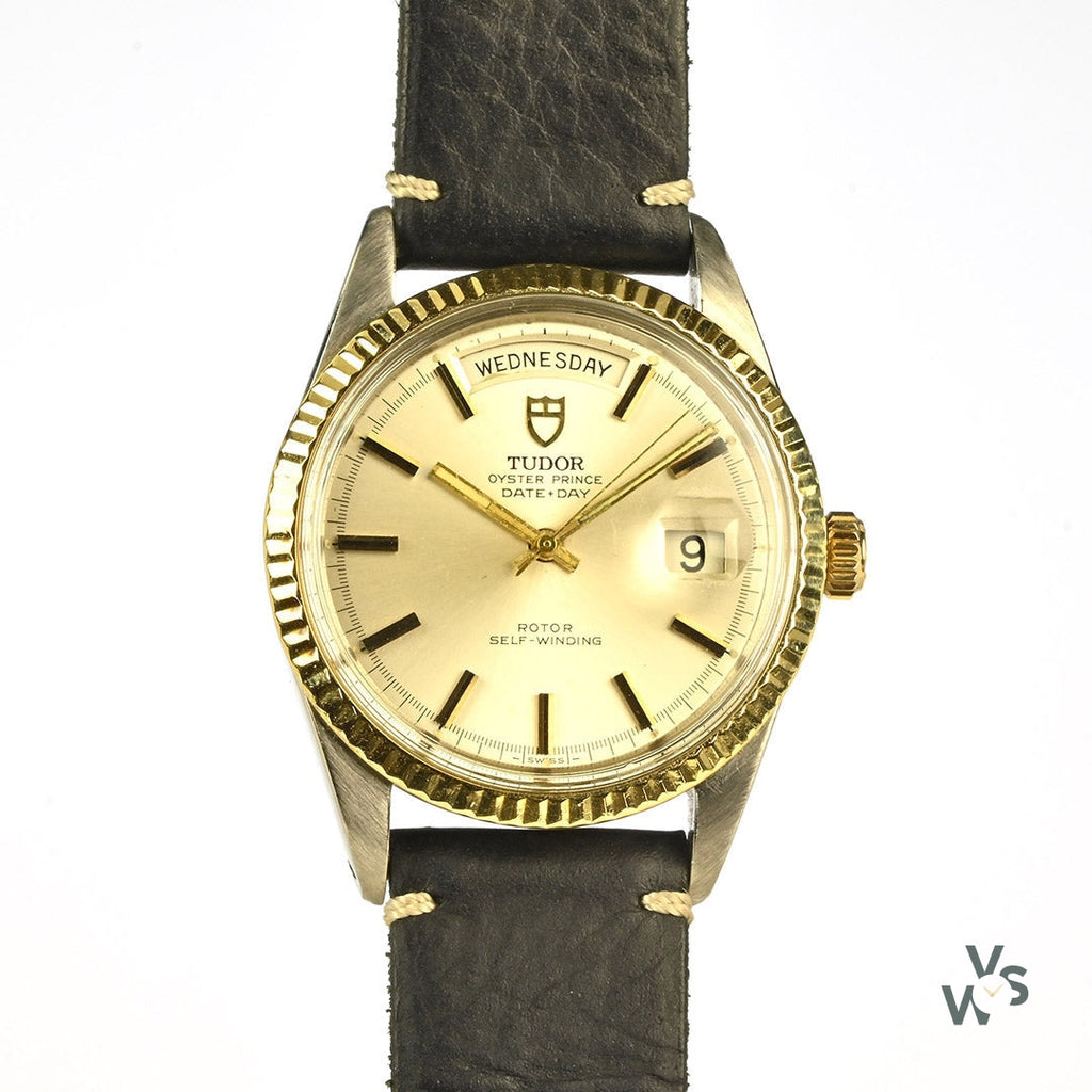 Tudor Oyster Prince Date/Day Automatic Gold and Steel Case (Jumbo) Model Ref: 7019/3 - Vintage Watch Specialist