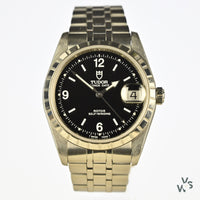 Tudor Prince Date Automatic Stainless Steel - Black Dial - Model Ref: 74020 - Vintage Watch Specialist