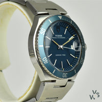 Tudor Prince Oysterdate Chrono-Time Blue Dial - Vintage Watch Specialist