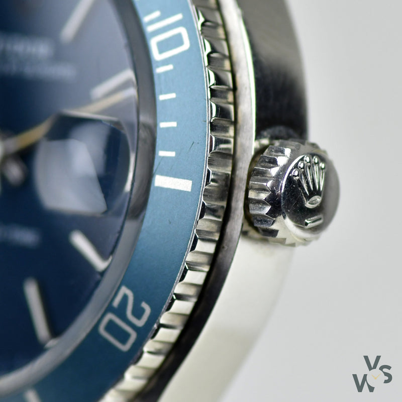 Tudor Prince Oysterdate Chrono-Time Blue Dial - Vintage Watch Specialist