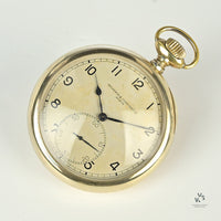 Vacheron & Constantin Genève - Silver Keyless Lever Open Face Deck Watch - c.1944 - Vintage Watch Specialist