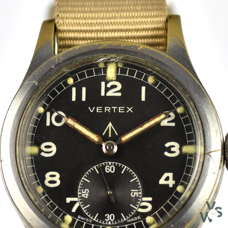 Vertex WWW - A Dirty Dozen Military Issued Wrist Watch - c.1945 - Calibre 59 Movement - Vintage Watch Specialist