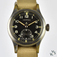 Vertex WWW - A Dirty Dozen Military Issued Wrist Watch - c.1945 - Calibre 59 Movement - Vintage Watch Specialist