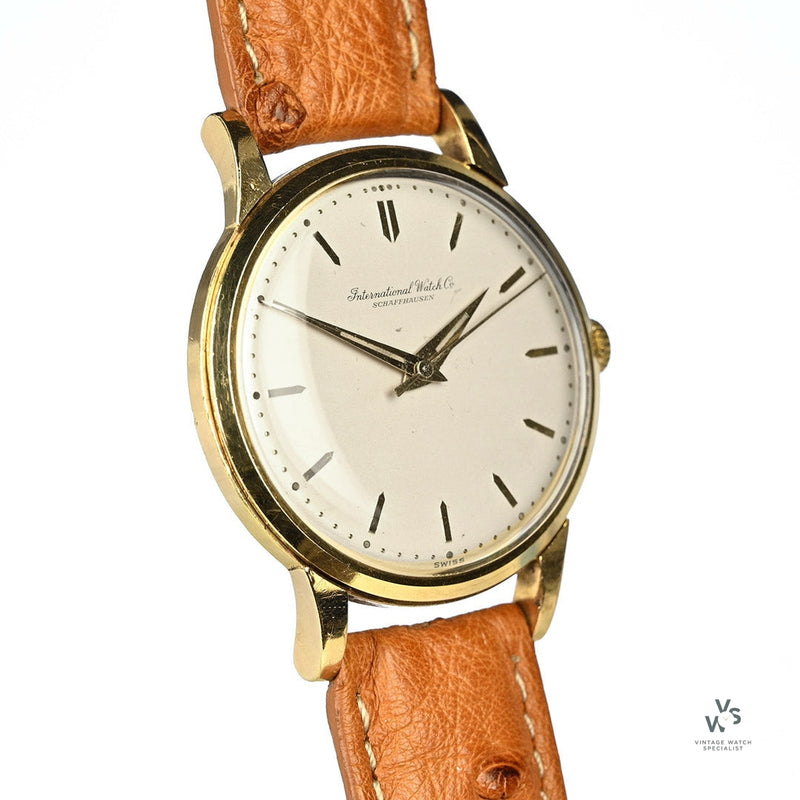 Vintage IWC Schaffhausen 9k Gold Dress Watch - Cal.89 - c.1959 - Vintage Watch Specialist
