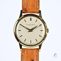 Vintage IWC Schaffhausen 9k Gold Dress Watch - Cal.89 - c.1959 - Vintage Watch Specialist