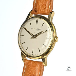 Vintage IWC Schaffhausen 9k Gold Dress Watch - Cal.89 - c.1959 - Vintage Watch Specialist