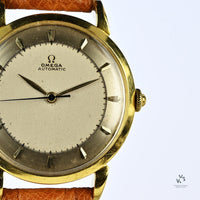 Vintage Omega 18K Gold Dress Watch - Sector Dial - c.1944 - Vintage Watch Specialist