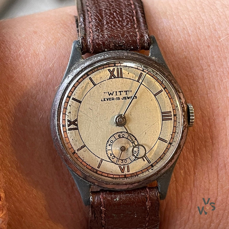 Witt - Sector Style Dial with ’loupe style’ hour hand (lollipop) - Made in France - Vintage Watch Specialist