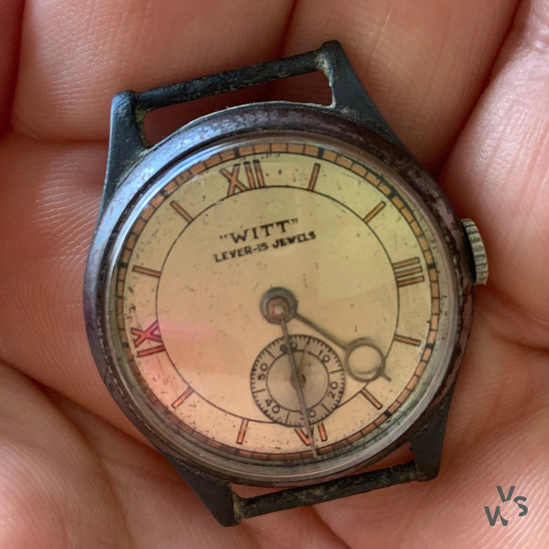 Witt - Sector Style Dial with ’loupe style’ hour hand (lollipop) - Made in France - Vintage Watch Specialist