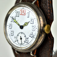 G.S. Cased Trench Watch (Silver) Swiss Made Movement - Vintage Watch Specialist