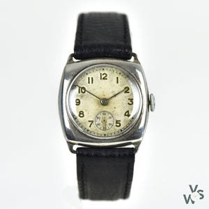 WW1 Swiss Silver Trench Watch c.1909 - British Import - Stockwell & Company Imported - Vintage Watch Specialist