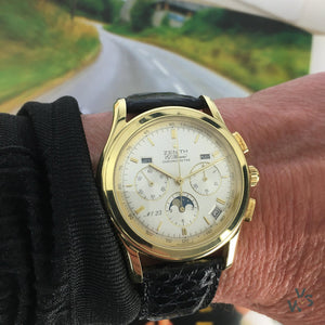 Zenith El Primero - A Triple Calendar and Moonphase with Chronograph - 18k - c.1991 – Limited Edition - Vintage Watch Specialist